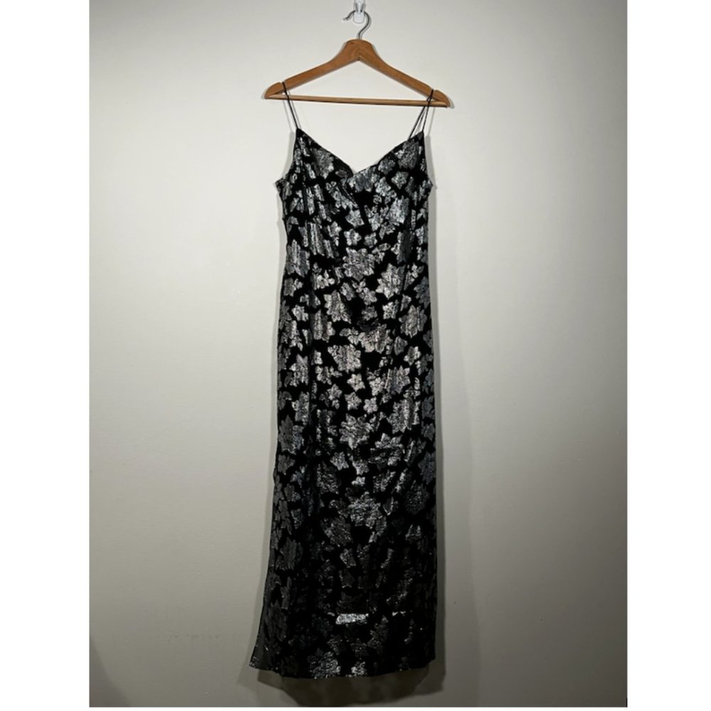 Club Monaco Jacquard Silk-Blend Slip Dress - Picture 4 of 11